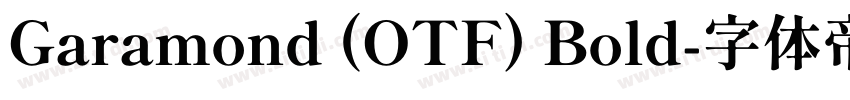 Garamond (OTF) Bold字体转换